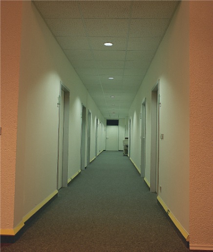 Lit Corridor with PROCLIP exit path markings