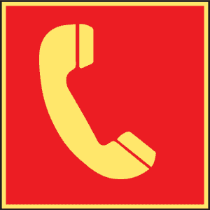 15.US2716 Fire Emergency Telephone Sign