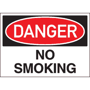 15.US0100 No Smoking Sign