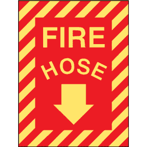 15.US1120 US Fire Hose Sign