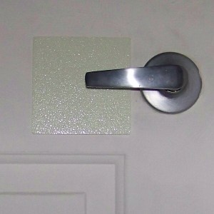 Door Handle Marker in the light